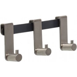 Άγκιστρο από ορείχαλκο κρεμαστό πολλαπλό (τριπλό), χρώμα: Χρωμέ επιφάνεια: Βουρτσισμένη