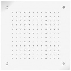 Shower head Ceiling-mounted 38x38 material: Inox, style: 1 spray, color: White surface: Matt Overhead showers
