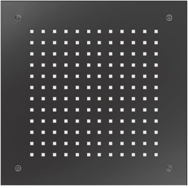 Shower head Ceiling-mounted 38x38 material: Inox, style: 1 spray brushed black PVD, color: Black surface: Brushed Overhead showers Shower head Ceiling-mounted 38x38 material: Inox, style: 1 spray brushed black PVD, color: Black surface: Brushed Overhead showers
