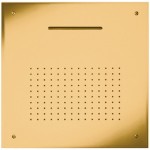 Κεφαλή ντους οροφής 50x50 από inox 2 ροών brushed gold, χρώμα: Χρυσό επιφάνεια: Βουρτσισμένη Κεφαλές ντους Κεφαλή ντους οροφής 50x50 από inox 2 ροών brushed gold, χρώμα: Χρυσό επιφάνεια: Βουρτσισμένη Κεφαλές ντους