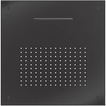 Κεφαλή ντους οροφής 50x50 από inox 2 ροών brushed black, χρώμα: Μαύρο επιφάνεια: Βουρτσισμένη Κεφαλές ντους
