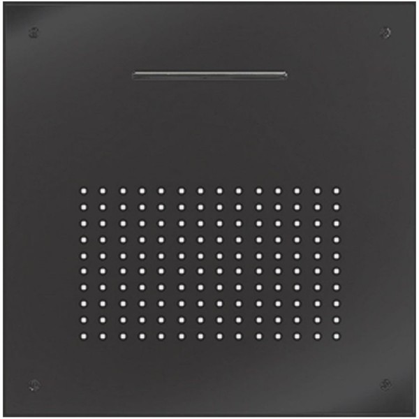 Shower head Ceiling-mounted 50x50 material: Inox, style: 2 sprays brushed black, color: Black surface: Brushed Overhead showers