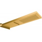 Κεφαλή ντους επίτοιχος τύπος 19x54 από inox 2 ροών brushed gold, χρώμα: Χρυσό επιφάνεια: Βουρτσισμένη Κεφαλές ντους Κεφαλή ντους επίτοιχος τύπος 19x54 από inox 2 ροών brushed gold, χρώμα: Χρυσό επιφάνεια: Βουρτσισμένη Κεφαλές ντους
