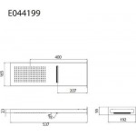 Κεφαλή ντους επίτοιχος τύπος 19x54 από inox 2 ροών, χρώμα: Μαύρο επιφάνεια: Ματ Κεφαλές ντους Κεφαλή ντους επίτοιχος τύπος 19x54 από inox 2 ροών, χρώμα: Μαύρο επιφάνεια: Ματ Κεφαλές ντους