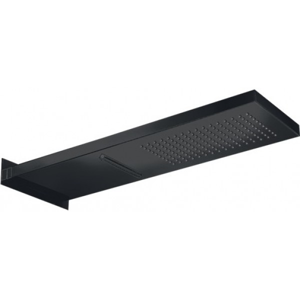 Κεφαλή ντους επίτοιχος τύπος 19x54 από inox 2 ροών, χρώμα: Μαύρο επιφάνεια: Ματ Κεφαλές ντους Κεφαλή ντους επίτοιχος τύπος 19x54 από inox 2 ροών, χρώμα: Μαύρο επιφάνεια: Ματ Κεφαλές ντους