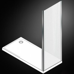 Shower enclosure Linear 70x180 5mm fixed surface: Glossy, color: Chrome Linear