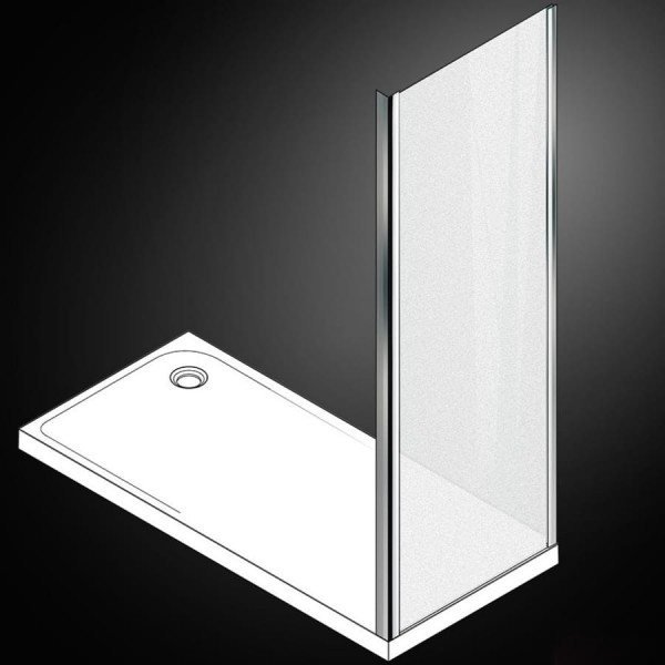 Shower enclosure Linear 70x180 5mm fixed surface: Glossy, color: Chrome Linear Shower enclosure Linear 70x180 5mm fixed surface: Glossy, color: Chrome Linear