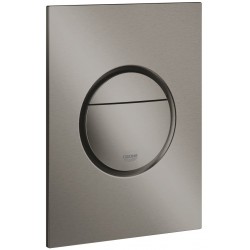 Flush wall plates for concealed cistern brushed hard graphite dual flush valve material: ABS Pneumatic, color: Grey surface: Brushed Flush plates