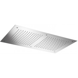 Κεφαλή ντους οροφής 70x38 από inox 1 ροής, χρώμα: Χρωμέ επιφάνεια: Γυαλιστερή Κεφαλές ντους