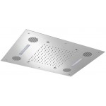 Shower head Ceiling-mounted 63x48 material: Inox, style: 2 sprays, color: Chrome surface: Glossy Overhead showers