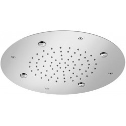 Κεφαλή ντους οροφής 38x38 από inox 2 ροών, χρώμα: Χρωμέ επιφάνεια: Γυαλιστερή Κεφαλές ντους