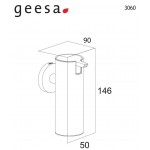 Dispenser από inox επίτοιχος τύπος 125ml, χρώμα: Χρωμέ επιφάνεια: Βουρτσισμένη Dispenser Dispenser από inox επίτοιχος τύπος 125ml, χρώμα: Χρωμέ επιφάνεια: Βουρτσισμένη Dispenser