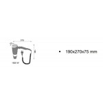 Στεγνωτήρας μαλλιών 1600W, 3 ταχυτήτων από ABS, χρώμα: Μαύρο Στεγνωτήρες μαλλιών