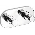 Hook double Flat wall mounted material: Brass, color: Chrome surface: Glossy Hooks Hook double Flat wall mounted material: Brass, color: Chrome surface: Glossy Hooks