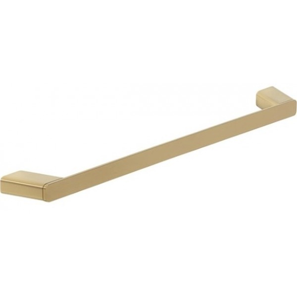 Πετσετοθήκη 60cm brushed gold σταθερή από ορείχαλκο μονή, χρώμα: Χρυσό επιφάνεια: Βουρτσισμένη Πετσετοθήκες