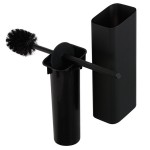 Brush (broom) material: Brass Wall-mounted Black Matt, color: Black surface: Matt Toilet brush holders Brush (broom) material: Brass Wall-mounted Black Matt, color: Black surface: Matt Toilet brush holders