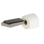 Paper holder with shelf material: Inox, color: Chrome surface: Brushed Toilet paper holders Paper holder with shelf material: Inox, color: Chrome surface: Brushed Toilet paper holders