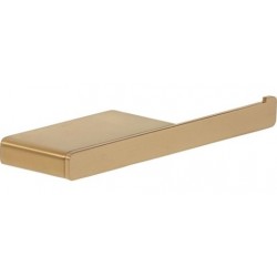 Paper holder with shelf material: Inox brushed gold, color: Gold surface: Brushed