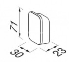 Άγκιστρο από ορείχαλκο μονό, χρώμα: Χρωμέ επιφάνεια: Γυαλιστερή Άγκιστρα