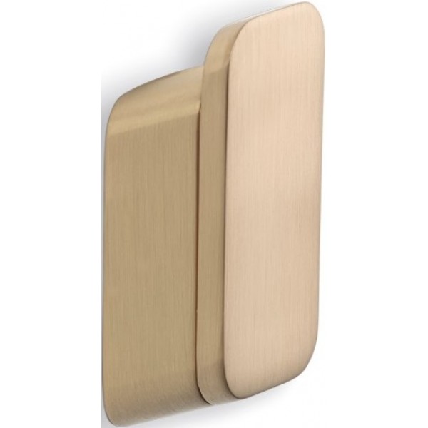 Hook Flat wall mounted material: Inox single Brushed gold, color: Gold surface: Brushed Hooks Hook Flat wall mounted material: Inox single Brushed gold, color: Gold surface: Brushed Hooks
