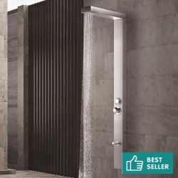 Column outdoor shower material: Inox AISI 316, color: Chrome surface: Brushed