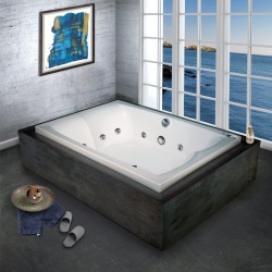 Mini pool 200x140 carronite surface: Glossy, color: White Mini pools