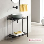 Furniture base without washbasin 74x43x77,5 material: Metal countertop, color: Black Cabinets without wash basin Furniture base without washbasin 74x43x77,5 material: Metal countertop, color: Black Cabinets without wash basin
