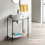 Furniture base without washbasin 74x43x77,5 material: Metal countertop, color: Black Cabinets without wash basin Furniture base without washbasin 74x43x77,5 material: Metal countertop, color: Black Cabinets without wash basin
