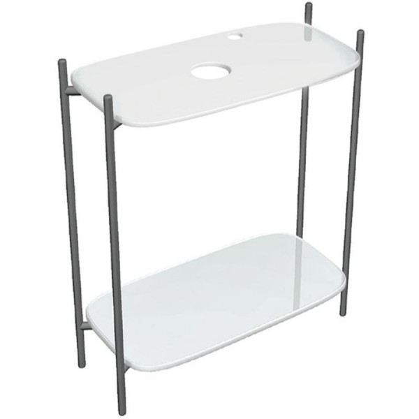 Furniture base without washbasin 74x43x77,5 material: Metal countertop, color: Black Cabinets without wash basin Furniture base without washbasin 74x43x77,5 material: Metal countertop, color: Black Cabinets without wash basin