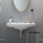 Washbasin Wall-mounted 75x50x20 no pedestal With 1 bowl With hole in the middle material: Porcelain, color: White surface: Glossy Wall-mounted Washbasin Wall-mounted 75x50x20 no pedestal With 1 bowl With hole in the middle material: Porcelain, color: White surface: Glossy Wall-mounted