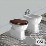 Floor standing toilet & toilet seat, style: Sandwich horizontal outlet p Simple with rim 54x37 surface: Glossy, color: White Floor standing Floor standing toilet & toilet seat, style: Sandwich horizontal outlet p Simple with rim 54x37 surface: Glossy, color: White Floor standing