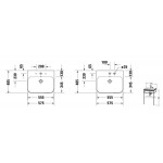 Έπιπλο μπάνιου κομπλέ με νιπτήρα, 60x48,5x65,8 από μέταλλο επιδαπέδιου τύπου & καθρέφτη Φ70, χρώμα: Μαύρο Έπιπλα μπάνιου κομπλέ