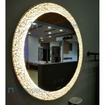 Έπιπλο μπάνιου κομπλέ με νιπτήρα, 60x48,5x65,8 από μέταλλο επιδαπέδιου τύπου & καθρέφτη Φ70, χρώμα: Μαύρο Έπιπλα μπάνιου κομπλέ