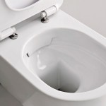 Wall-mounted toilet & toilet seat soft closing, style: Wrapover hidden fixation Rimless 45x35 surface: Glossy, color: White Wall-mounted Wall-mounted toilet & toilet seat soft closing, style: Wrapover hidden fixation Rimless 45x35 surface: Glossy, color: White Wall-mounted