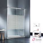 Shower enclosure Linear 150x180 5mm sliding stripes surface: Glossy, color: Chrome Linear Shower enclosure Linear 150x180 5mm sliding stripes surface: Glossy, color: Chrome Linear