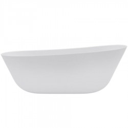 Bathtub Free standing/ Built-in 155x75x50,6 material: Quaryl surface: Glossy, color: White White Alpin no grab bars