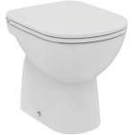 Floor standing toilet & toilet seat soft closing, style: Sandwich Simple vertical outlet with rim 48,5x36 surface: Glossy, color: White Floor standing
