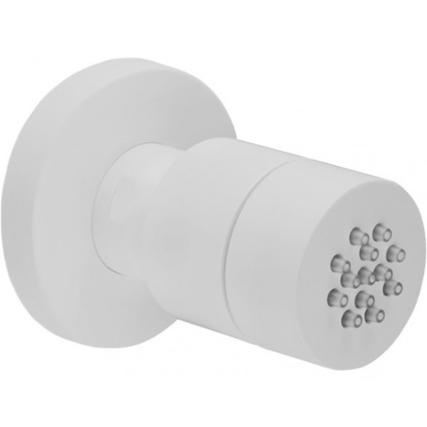 Ντους (Jet), χρώμα: Λευκό από ορείχαλκο επιφάνεια: Ματ Ντους