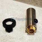 Phone battery kitchen material: Brass, color: Chrome Extractable showers