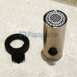 Phone battery kitchen material: Brass, color: Chrome Extractable showers