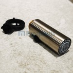 Phone battery kitchen material: Brass, color: Chrome Extractable showers