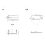 Bijouter 14x7x5 material: Solid Surface, color: White Jewel boxes