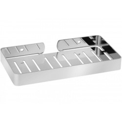 Sponge box material: Brass Double-mounted deep Single 23x12x3cm, color: Chrome surface: Glossy Shower baskets