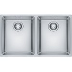 Νεροχύτης ανοξείδωτος 70,5x40 από inox επιφάνεια: Λεία ματ χωρίς πάγκο ένθετος με συνεπίπεδο προφίλ (Flushmount) / υποκαθήμενος, 2 γούρνες (74,1x43,6cm), χρώμα: Χρωμέ Ανοξείδωτοι Νεροχύτης ανοξείδωτος 70,5x40 από inox επιφάνεια: Λεία ματ χωρίς πάγκο ένθετος με συνεπίπεδο προφίλ (Flushmount) / υποκαθήμενος, 2 γούρνες (74,1x43,6cm), χρώμα: Χρωμέ Ανοξείδωτοι