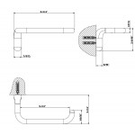 Paper holder no cover material: Brass, color: Chrome surface: Glossy Toilet paper holders
