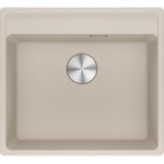 Νεροχύτης γρανιτένιος 56x51 χωρίς πάγκο ένθετος 1 γούρνα coffee, χρώμα: Μπεζ Γρανιτένιοι