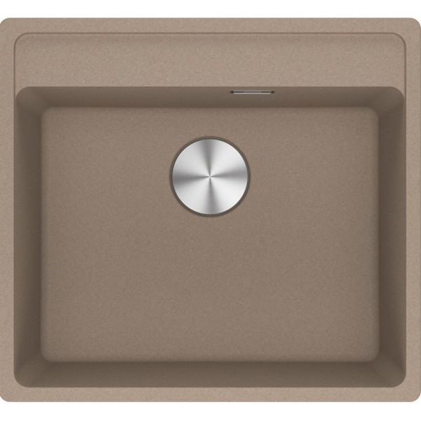 Νεροχύτης γρανιτένιος 56x51 χωρίς πάγκο ένθετος 1 γούρνα oyster, χρώμα: Καφέ Γρανιτένιοι