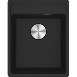 Sink Granite 41x51 free nested 1 bowl, color: Black Granite