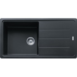 Sink Granite 97x50 left / right nested 1 bowl Black Matt, color: Black Granite