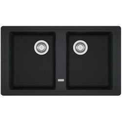 Sink Granite 86x50 free nested 2 cabinet onyx, color: Black Granite